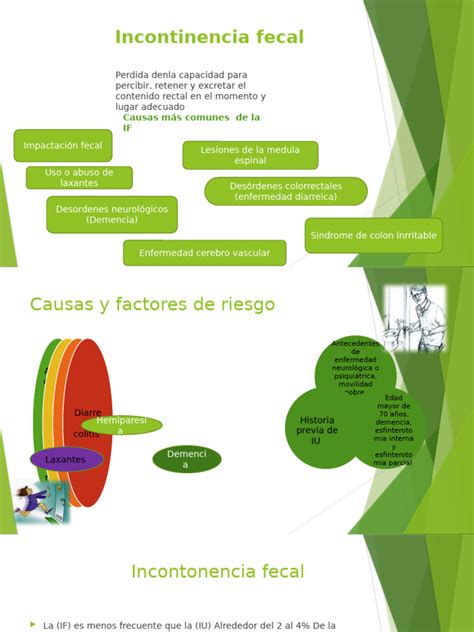 Infografía: Prevalencia de la incontinencia fecal por grupos de edad y tipo de población (general, institucionalizada, hospitalizada)