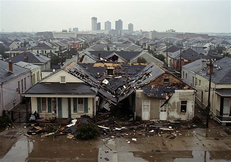 Foto de voluntarios reconstruyendo casas en Nueva Orleans después del huracán Katrina
