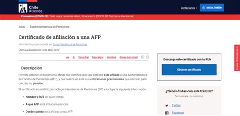 Infografía: Pasos para solicitar el Certificado de Cotizaciones en AFP