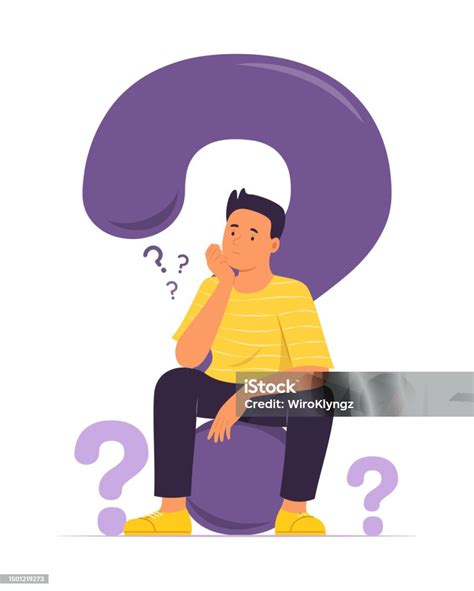 Ilustración de un adulto mayor animado con un gran signo de interrogación sobre su cabeza