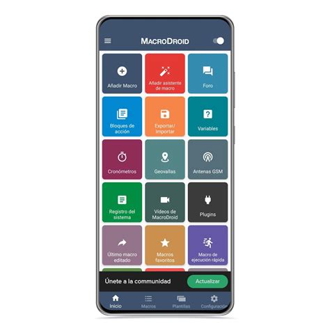Ejemplo de automatización de Macrodroid para ahorrar batería