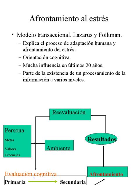 Esquema del Modelo Transaccional de Estrés y Afrontamiento aplicado a cuidadores