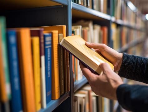 Persona leyendo un libro en Braille en una biblioteca moderna