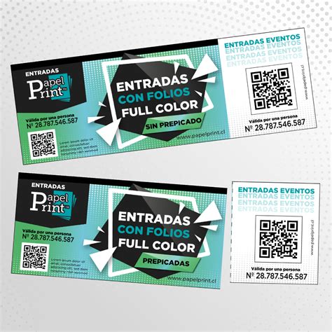 Variedad de plantillas de entradas para eventos, desde cine hasta festivales