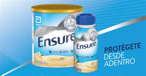 Comparación visual de Ensure Regular y Ensure Advance