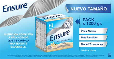 Infografía sobre cómo integrar Ensure Advance en una dieta equilibrada para el control de peso
