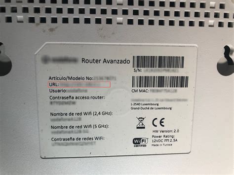 Captura de pantalla de un navegador con la dirección IP del router en la barra de direcciones