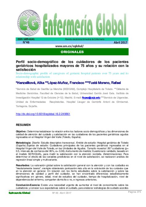 Perfil demográfico y relación de parentesco de los cuidadores principales de pacientes con demencia