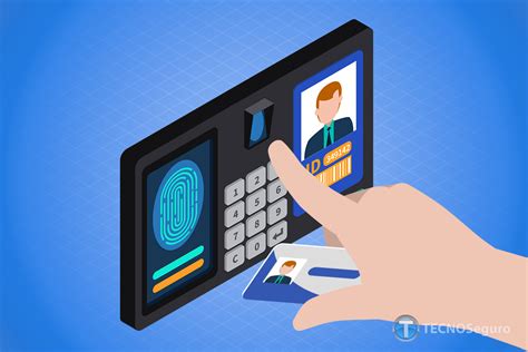 Ilustración de un sistema de control de acceso digital en la entrada de una escuela