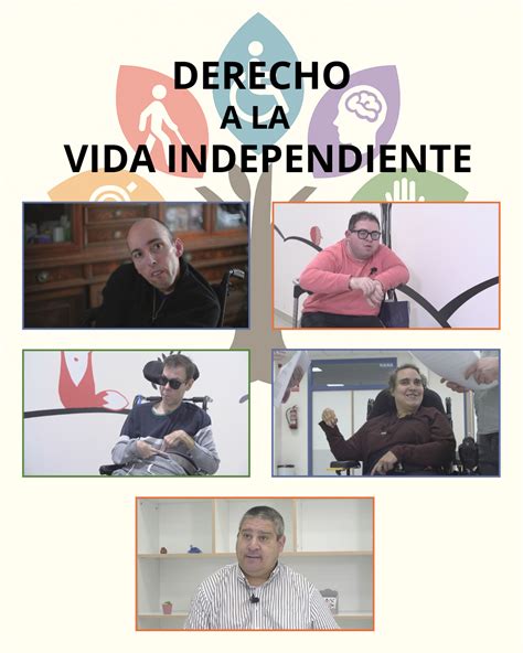 Esquema de los pilares de la vida independiente para personas con discapacidad