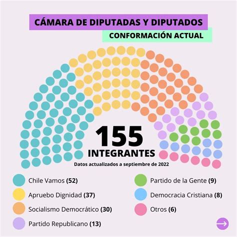 Esquema de las fuerzas políticas en el Congreso de Chile debatiendo sobre una reforma de pensiones