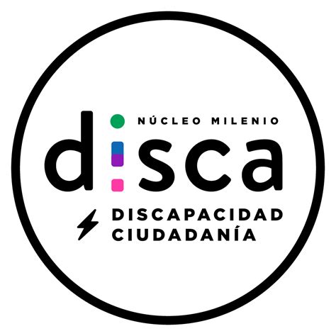 Logo del Núcleo Milenio DISCA o imagen conceptual de un congreso sobre discapacidad y ciudadanía