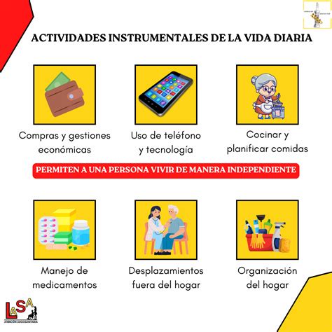Inforgrafía de productos de asistencia para la vida diaria de adultos mayores (ej. utensilios adaptados, calzado especial)