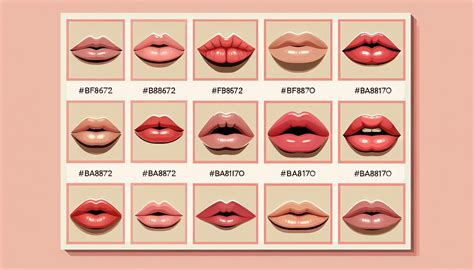 Ilustración con diferentes formas de labios y sus correspondientes descripciones de personalidad.