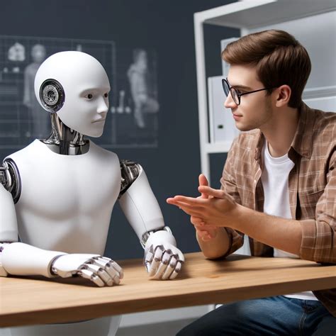 Imagen de un niño o joven autista interactuando con un robot o computadora, mostrando concentración y disfrute.