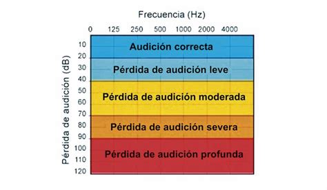 Infografía sobre los grados de pérdida auditiva y su impacto
