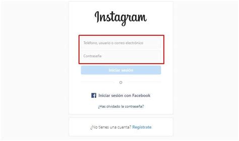 Diseño de inicio de sesión de Instagram