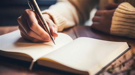 Manos de una persona mayor escribiendo un poema o historia, con hojas y bolígrafos esparcidos