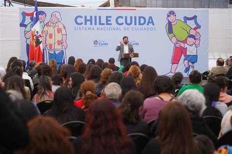 Infografía sobre los beneficios y servicios de Chile Cuida para cuidadores, incluyendo el Registro Social de Hogares