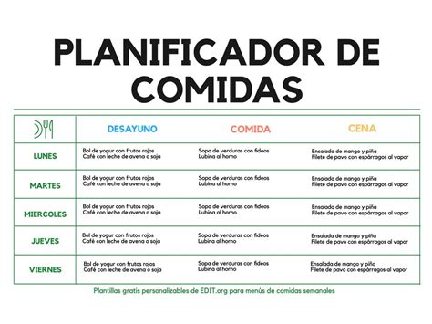 Esquema de planificación de menú semanal económico basado en alimentos de temporada y legumbres