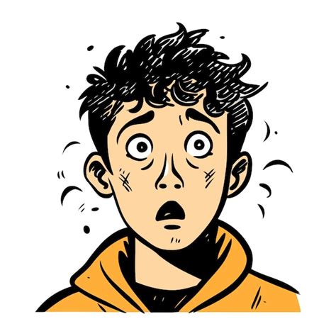 Ilustración de una persona en oración con expresión de angustia