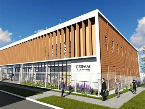 Fachada o entrada del Cesfam Juan Soto Fernández en Concepción