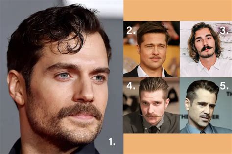 Actor con varios estilos de bigote y barba a lo largo del tiempo