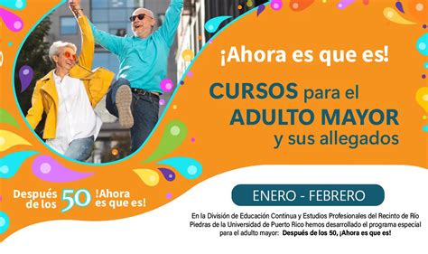 Captura de pantalla de la sección de cursos para adultos mayores en Sence.cl