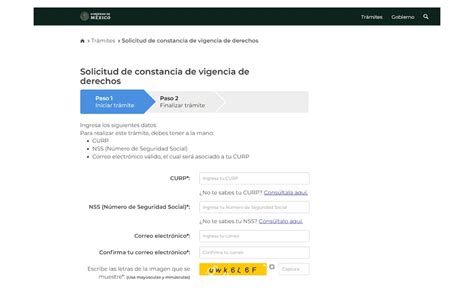 Captura de pantalla de un portal de trámites en línea con campos para RUT y ClaveÚnica