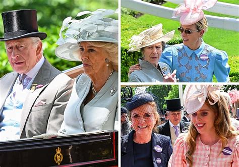 Reina Isabel II disfrutando de las carreras en Royal Ascot