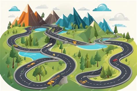 Mapa o ilustración de rutas de pago móvil a localidades remotas