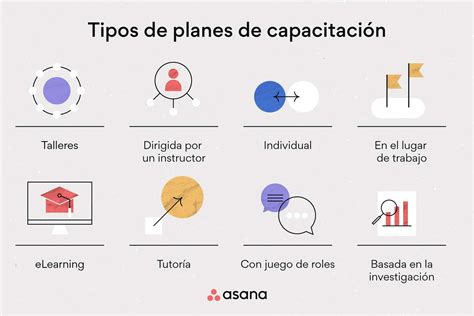 Infografía mostrando los tipos de programas de capacitación para la jubilación