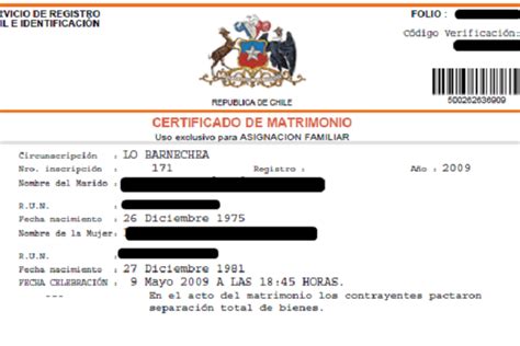 Infografía: Pasos para solicitar un certificado de matrimonio con subinscripciones en el Registro Civil de Chile