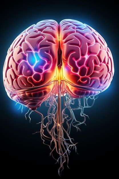 Representación de un cerebro humano con áreas iluminadas que indican actividad musical