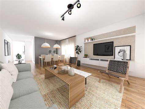 Fotografía de un living-comedor moderno y funcional
