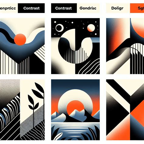 Infografía sobre principios de contraste y legibilidad en el diseño