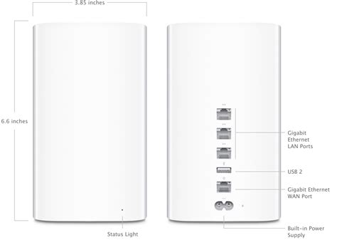 Ilustración de un AirPort Time Capsule y dispositivos Mac conectados