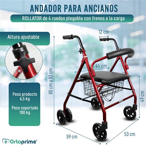 Persona mayor utilizando andador para facilitar la movilidad