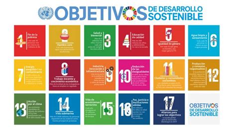 Infografía sobre los 17 Objetivos de Desarrollo Sostenible (ODS) de la ONU