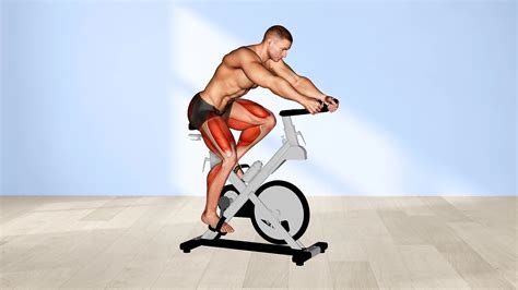 Persona mayor realizando ciclismo estático, destacando el bajo impacto en las rodillas.