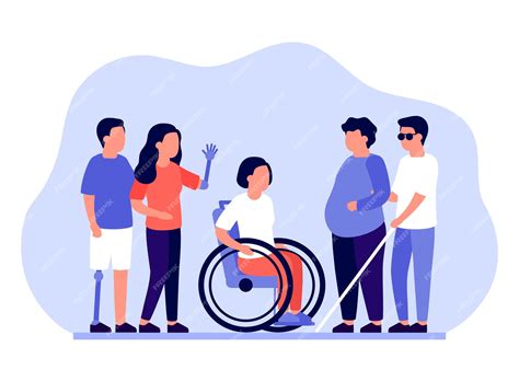 Personas con discapacidad recibiendo apoyo social