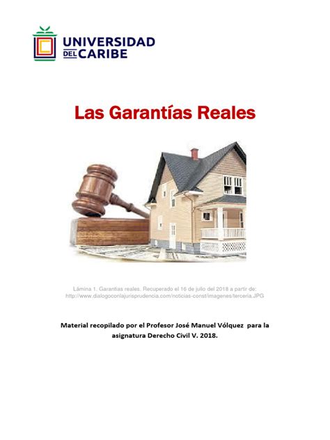 Infografía: Características clave de las Garantías Reales