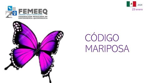 Símbolo del Código Mariposa (mariposa morada)