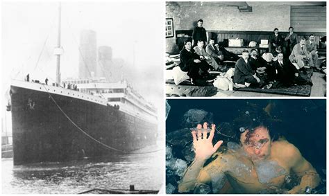 Ilustración histórica de la evacuación de los pasajeros del Titanic en la noche