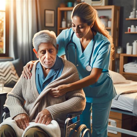 Foto: Unidad de enfermería geriátrica con pacientes mayores realizando actividades