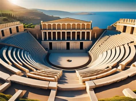 Reconstrucción del teatro de Dioniso en la Antigua Grecia, escenario de las primeras representaciones teatrales.
