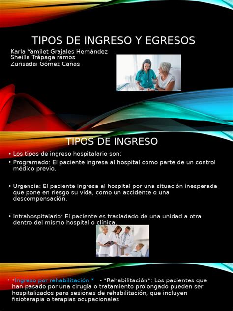 Infografía sobre el proceso de ingreso y egreso hospitalario