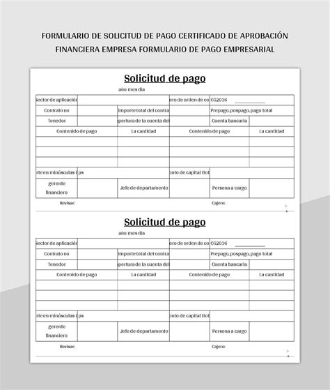 Ejemplo de formulario de solicitud de comprobante de pago de pensión