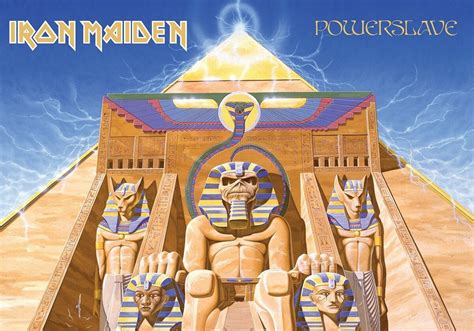 Portada del álbum Powerslave de Iron Maiden