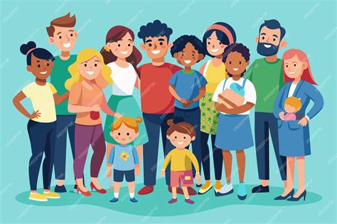 Ilustración: Niños y adultos en una salida pedagógica